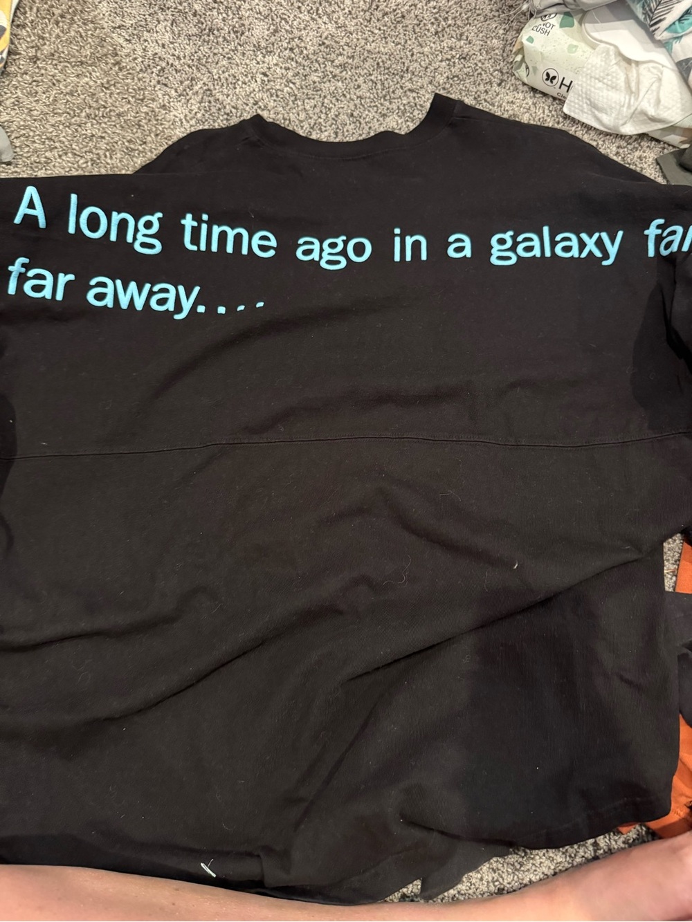 Star Wars Black Sweatshirt with Yellow Logo